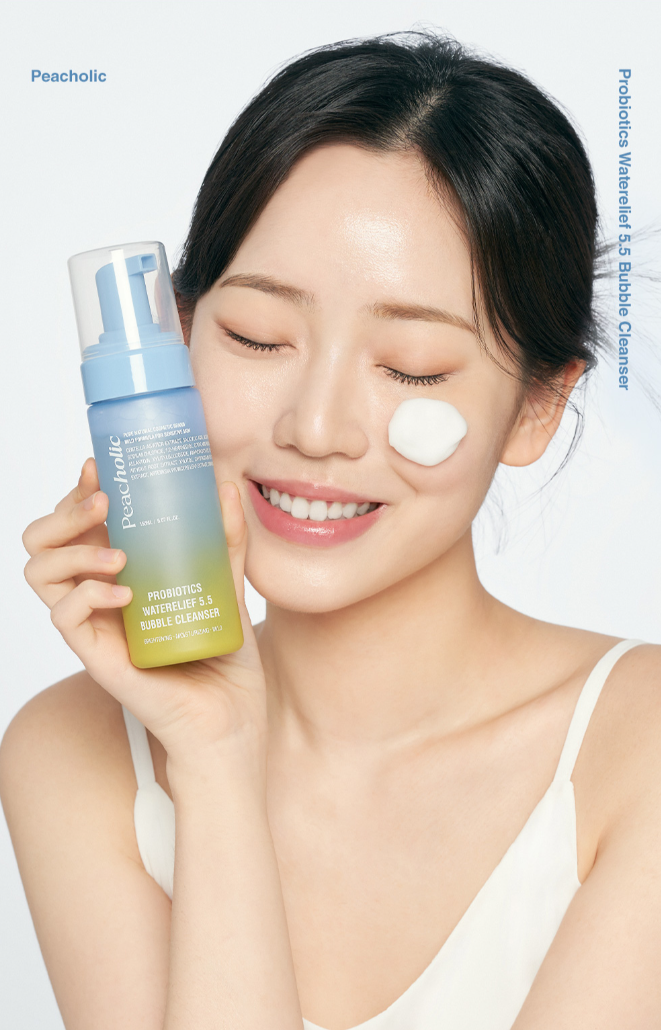 PEACHOLIC Probiotics Waterelief 5.5 Buble Cleanser - Rửa mặt