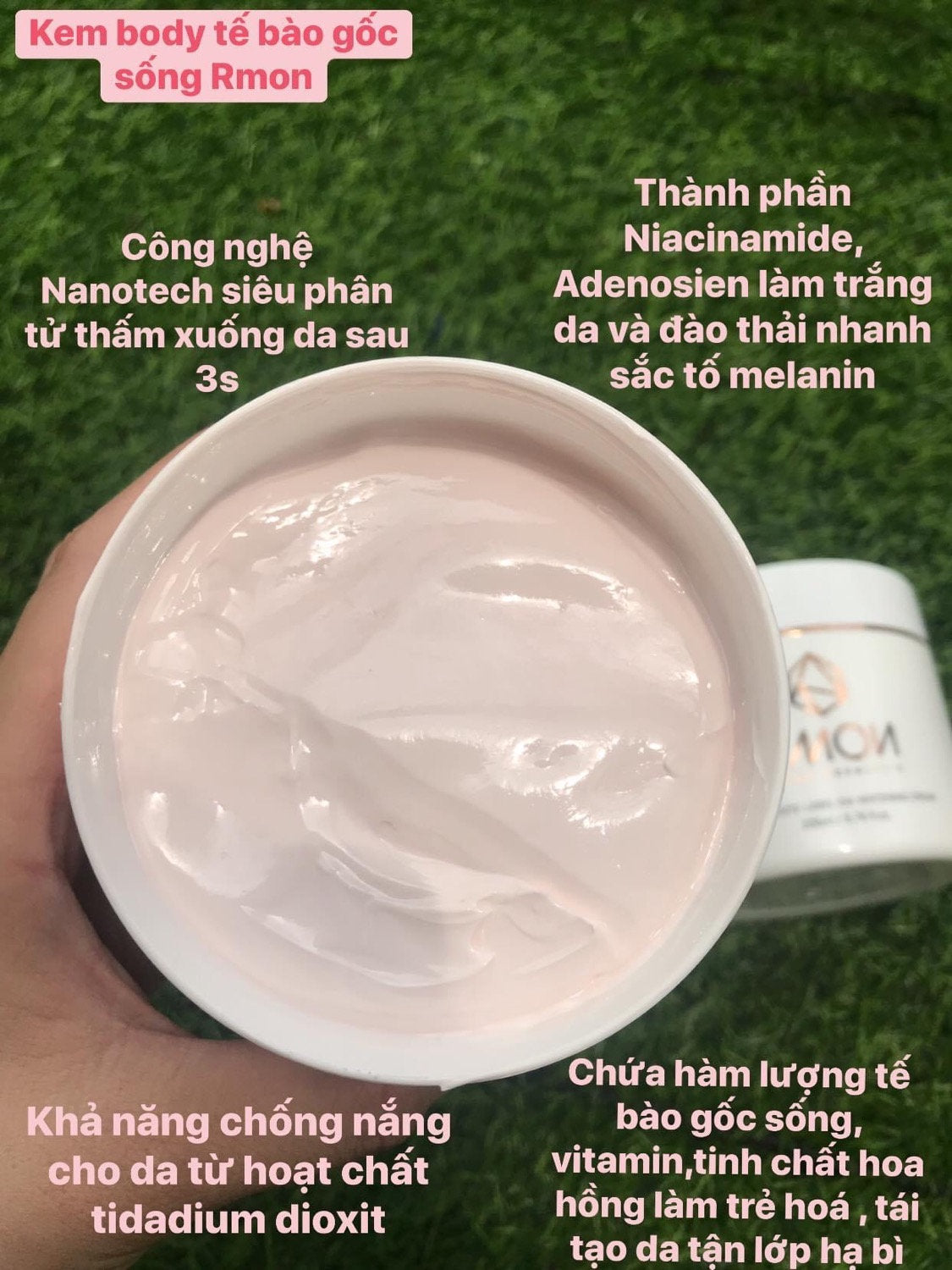 RMON White Label Dia Whitening Cream - Kem Body Dưỡng Trắng Tế Bào