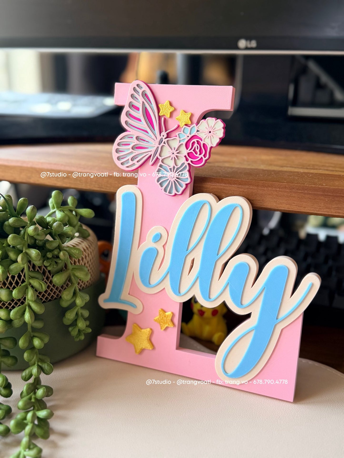 Custom Kid Name Door Sign GLOW IN THE DARK