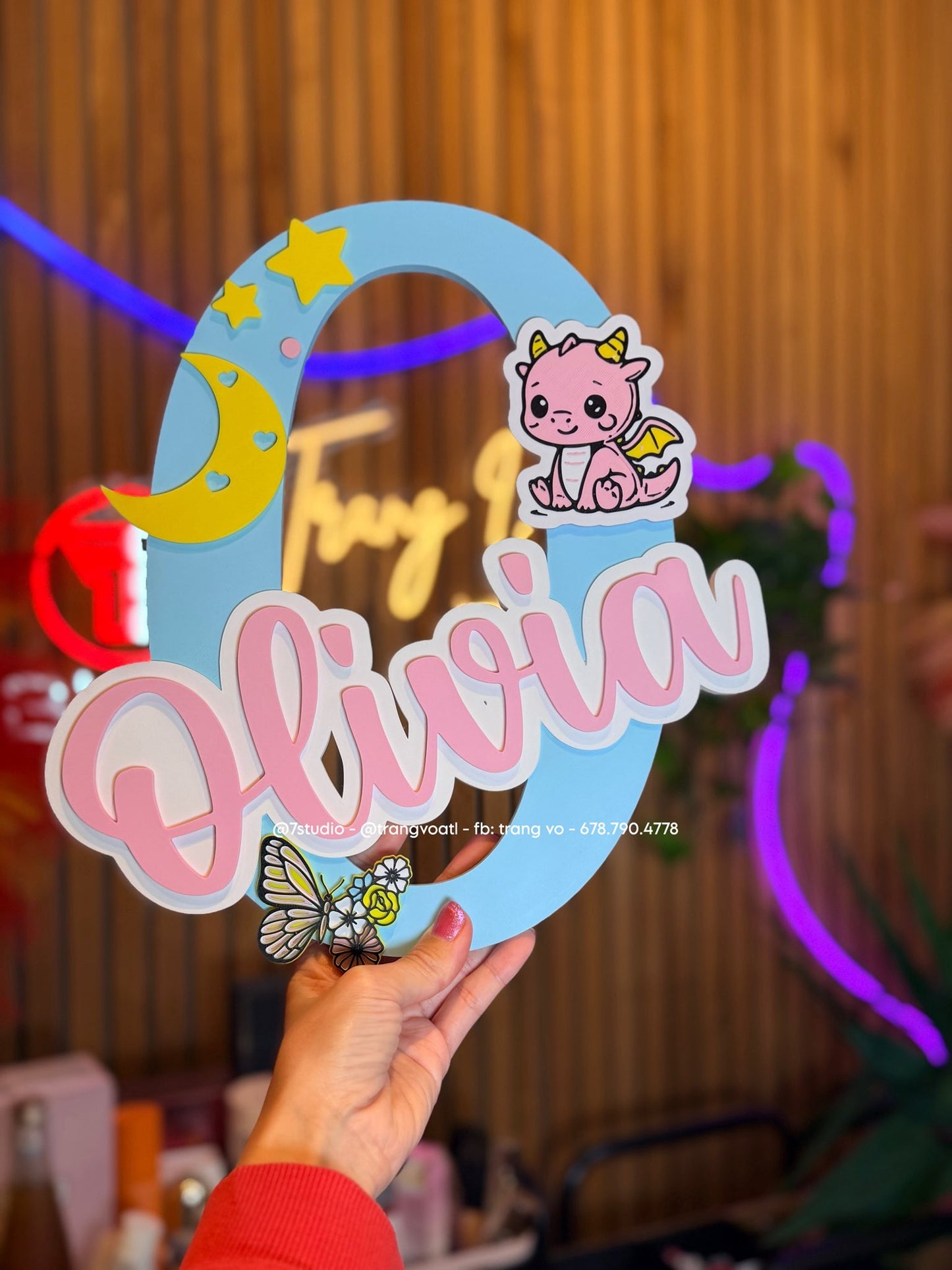 Name with Dragon Zodiac theme