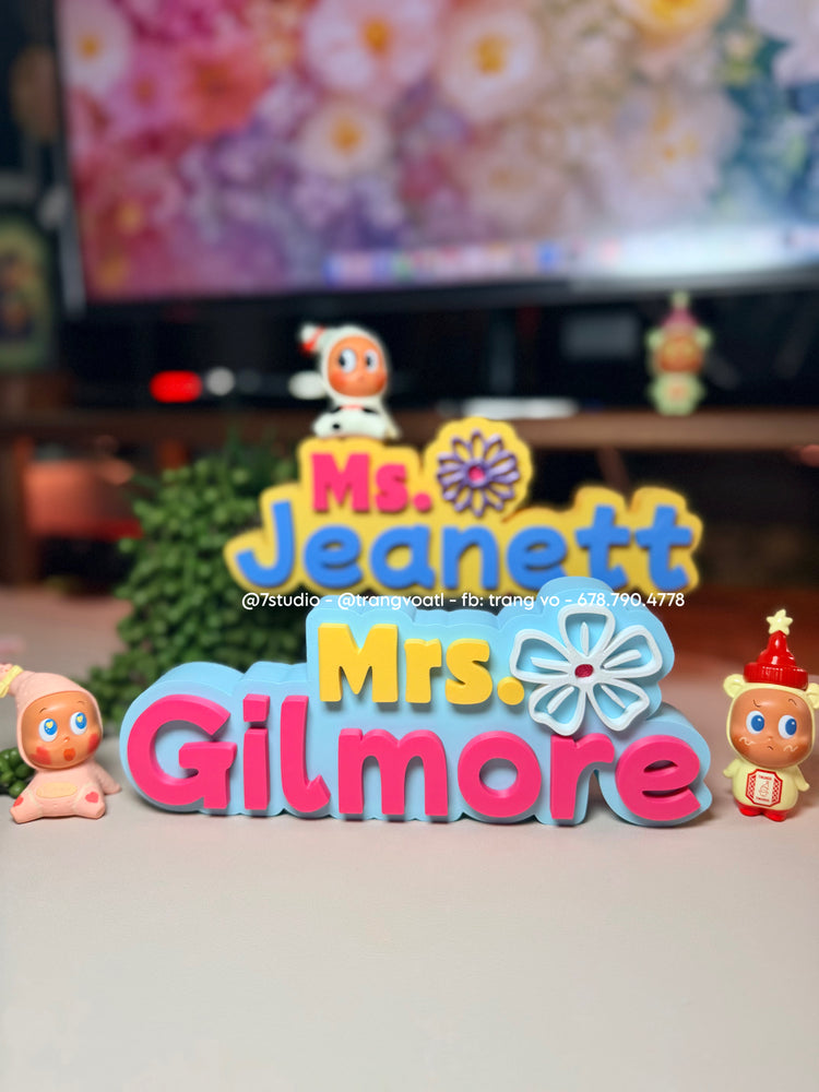 Teacher Name Plate
