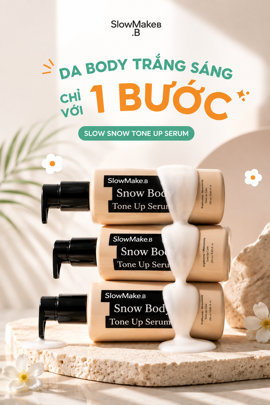 SlowMake. B Snow Body Tone Up Serum