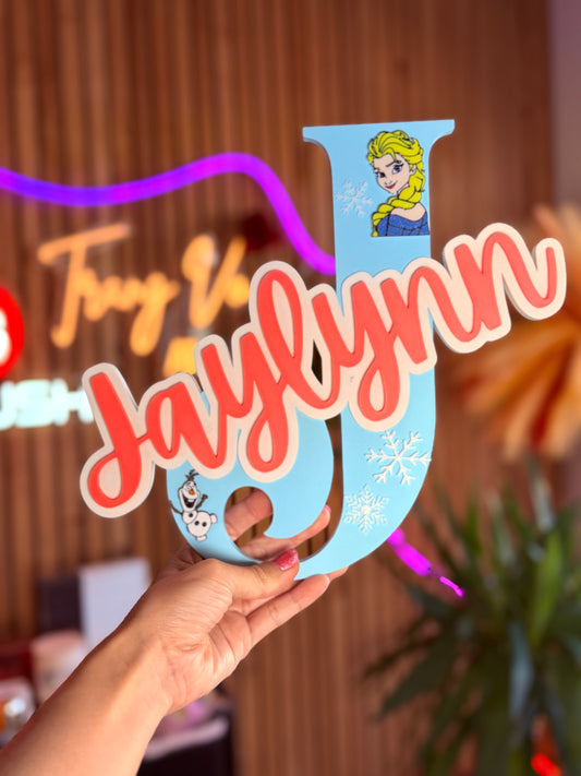 Name with Elsa theme