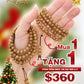 MUA 1 TẶNG 1: Vòng Trầm Hương Indo 108 Hạt 6 mm Tone Nâu Vàng